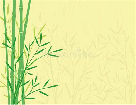 Bamboo Background Green Bamboo On A Yellow Background There Is A Grunge Effect Sponsored