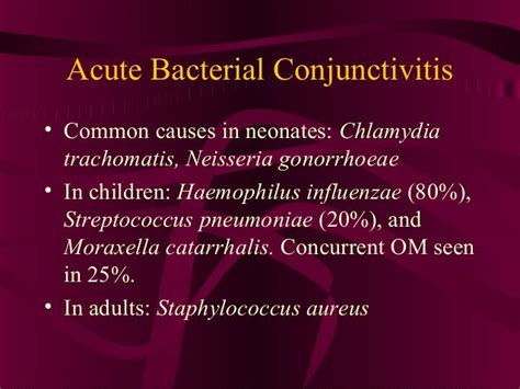 Bacterial Conjunctivitis Treatment Guidelines - slideshare