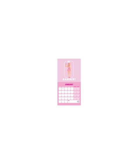 Barbie Calendar Printable Calendar Printable