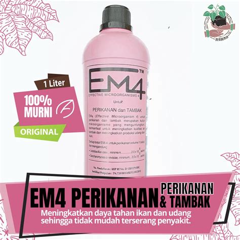 Jual PROBIOTIK TAMBAK EM4 PINK PERIKANAN 1 LITER BAKTERI KOLAM IKAN