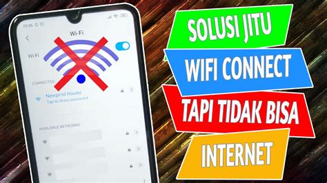 Cara Mengatasi WiFi Terhubung Tapi Tidak Bisa Internet Di HP Android