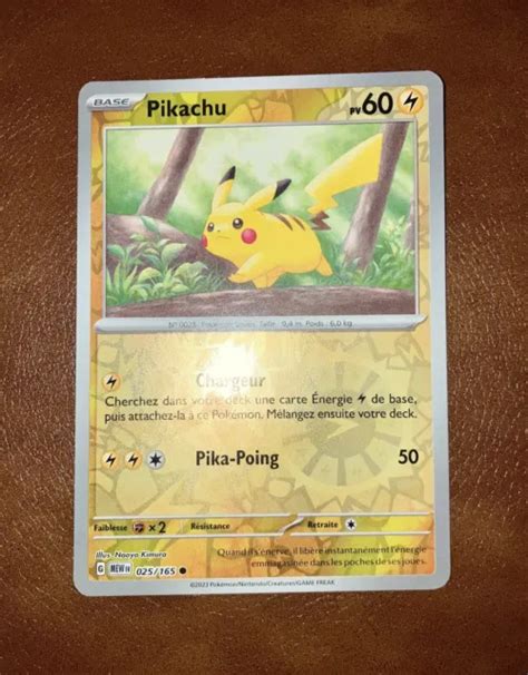 Pikachu Reverse 25165 Mew Ecarlate Et Violet Mew 151 Fr Neuf Eur 100 Picclick Fr