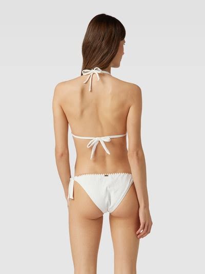 Banana Moon Bikini Oberteil Mit Strukturmuster Modell YERO Offwhite