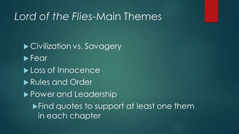 😍 Lord of the flies themes. Lord of the Flies Themes and Quotes ...