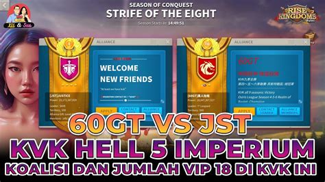 KVK NERAKA 60GT VS JST VS MIMI 1000 VIP 18 RISE OF KINGDOMS YouTube