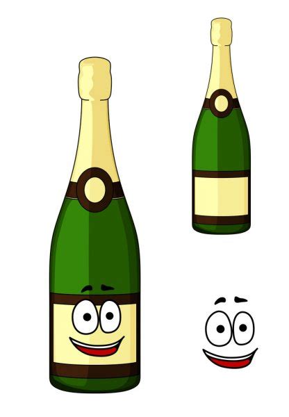 Cartoon Smiling Alcohol Bottle Stock Vector Image By ©seamartini 51431173