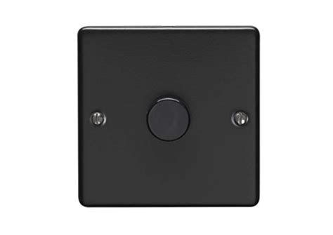 Enhance Decorative 1 Gang Switch Matt Black