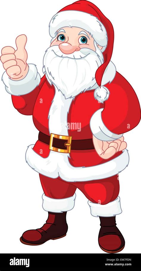 Thumbs Up Santa Claus Stock Vector Image And Art Alamy