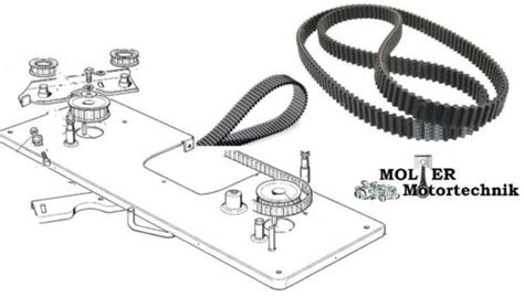 Courroie Dent E Double Cm Castelgarden Honda Stiga Viking Tondeuse