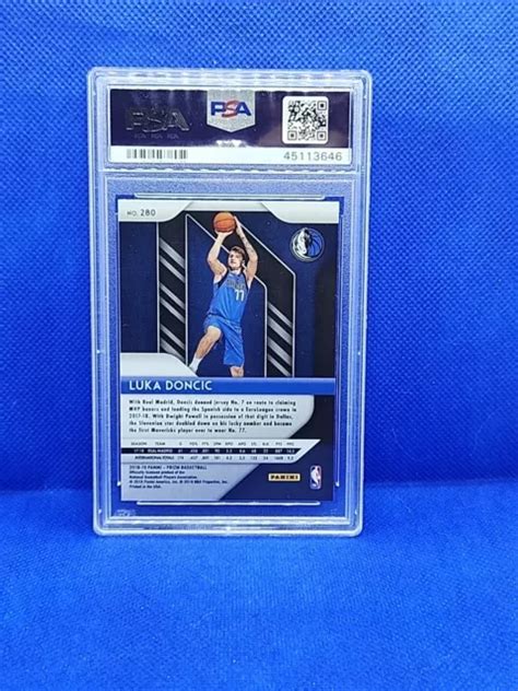 2018 19 CARTE ROOKIE Panini Prizm Luka Doncic 280 Dallas Mavericks Rc