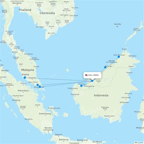 Sibu Sbw Flight Routes And Destinations Flight Routes