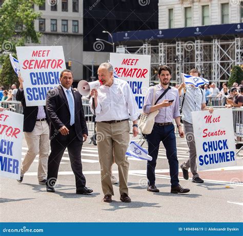 Senator Chuck Schumer at 55th Annual `Celebrate Israeli` Parade in New ...