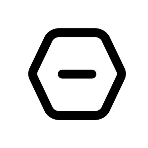 Hexagon Minus Vector Svg Icon Svg Repo