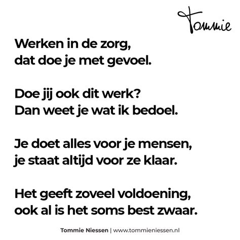 Werken In De Zorg Dat Doe Je Met Gevoel Doe Jij Ook Dit Werk Dan