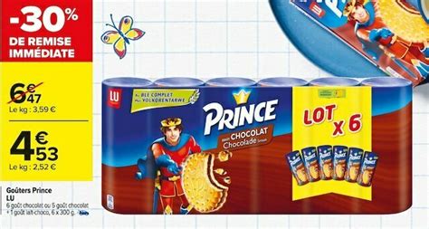 Promo Lu Go Ters Prince Chez Carrefour Market