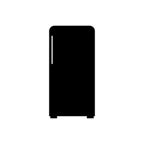 Premium Vector Fridge Icon Black Fridge Icon On White Background Vector Illustration