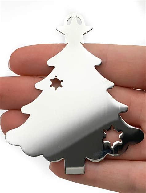 Stainless Steel Christmas Ornament Christmas Tree Ornamant Etsy