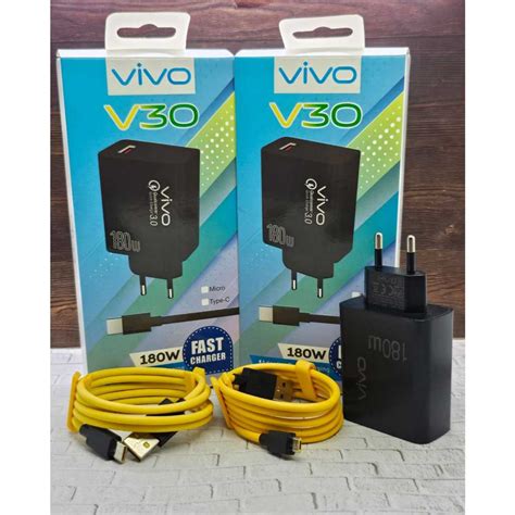 Jual Charger Vivo V G Fast Charger W Black Support Super Vooc