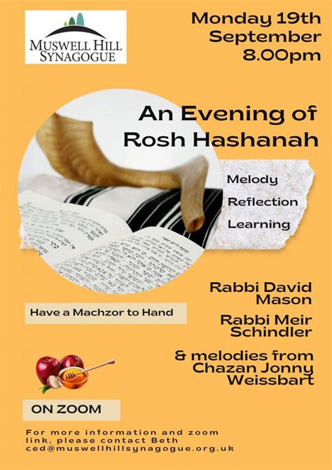 An Evening Of Rosh Hashanah Melody Reflection And Learning Muswell