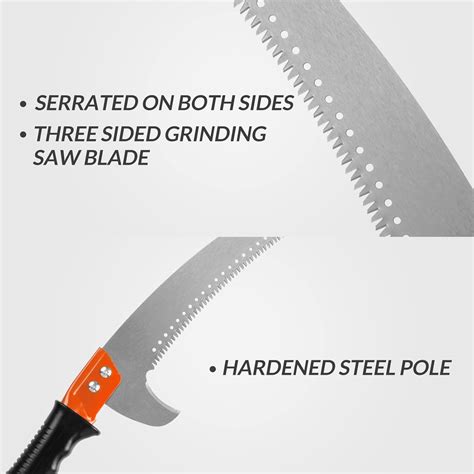 Buy Walensee Pole Saws For Tree Trimming 10ft Lightweight Manual Stainless Steel Extension High