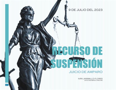 Amparo Jaramillo Ivan 07 RECURSO DE SUSPENSIN JUICIO DE AMPARO IVN