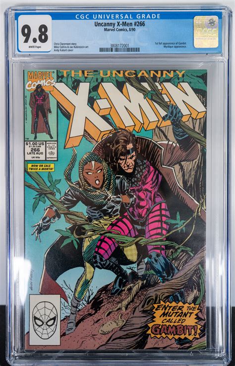 Uncanny X Men 266 Cgc 98 1st Full Appearance Of Gambit Marvel 1990 Ebay