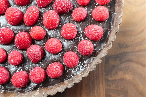 Chocolate Hazelnut Raspberry Tart Tiny Red Kitchen