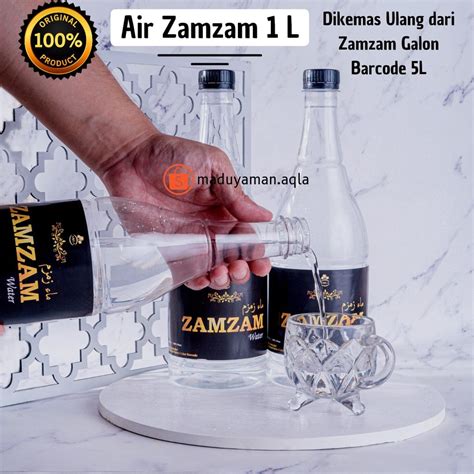 Jual Air Zamzam L Asli Arab Saudi Air Zamzam Kemas Ulang Dari Kemasan