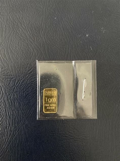 Gold Bar Gram Sunshine Minting Bar