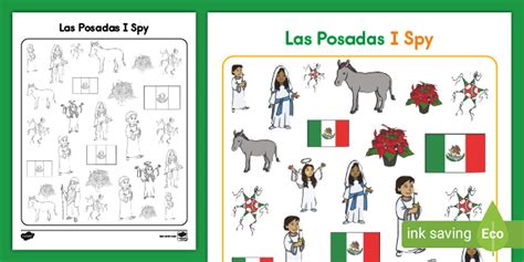 Las Posadas I Spy Activity Teacher Made