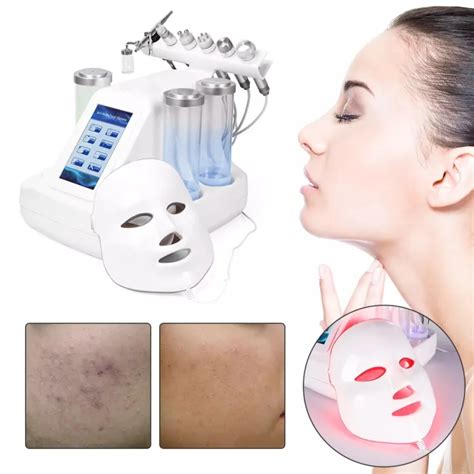 7 In 1 Hydra Dermabrasion Peel Clean Skin Care BIO Light RF Vacuum Face