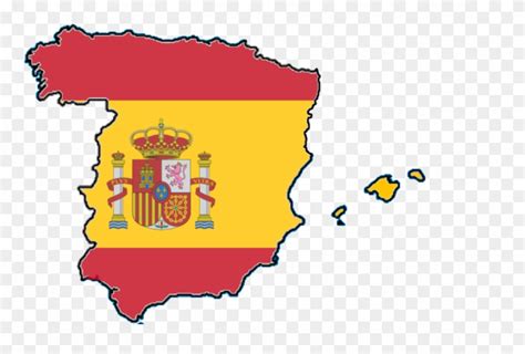 Flag Map Of Spain Clipart (#2364338) - PinClipart