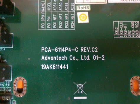 Advantech Pca P C Rev C Ak Board Plc Dcs Servo Control