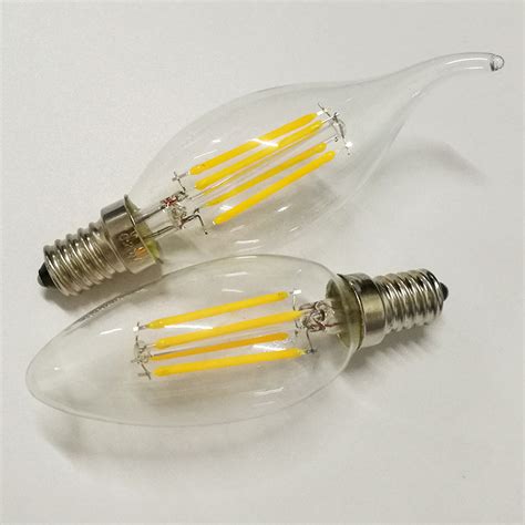 LED Filament Lamp E14 C35 LED Filament Bulb Candle Light China LED