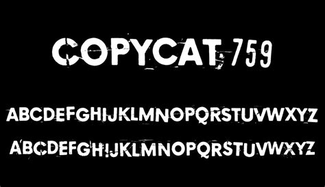 Copycat 759 Font Free Font