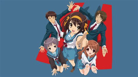 The Melancholy Of Haruhi Suzumiya Characters Uhd 4k Wallpaper Pixelz