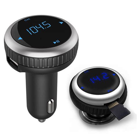 Bluetooth Car Kit Handfree FM Transmitter Modulator Car Charger Audio