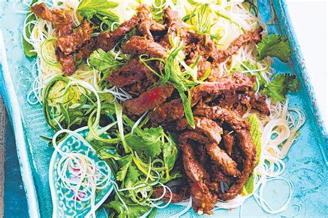 Vietnamese Lemongrass Beef And Noodle Salad