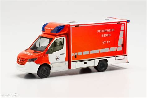 Herpa Mercedes Benz Sprinter 18 Fahrtec RTW Feuerwehr Essen Ab 25 00