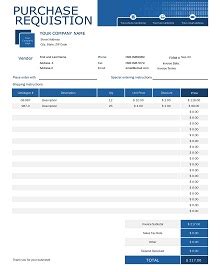 Free Purchase Requisition Form Templates In Ms Word Pdf Purchase