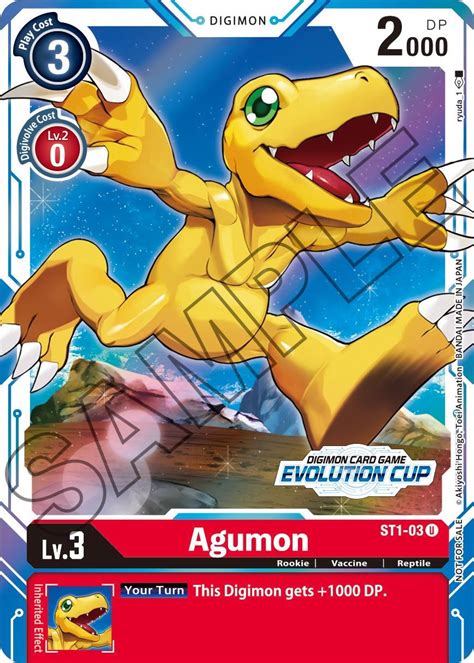 Agumon ST1 03 July Evolution Cup 2021 Stamped Starter Deck 01