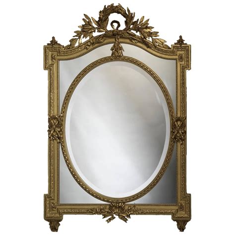 Louis Xvi Style Carved Giltwood Mirror For Sale At Stdibs