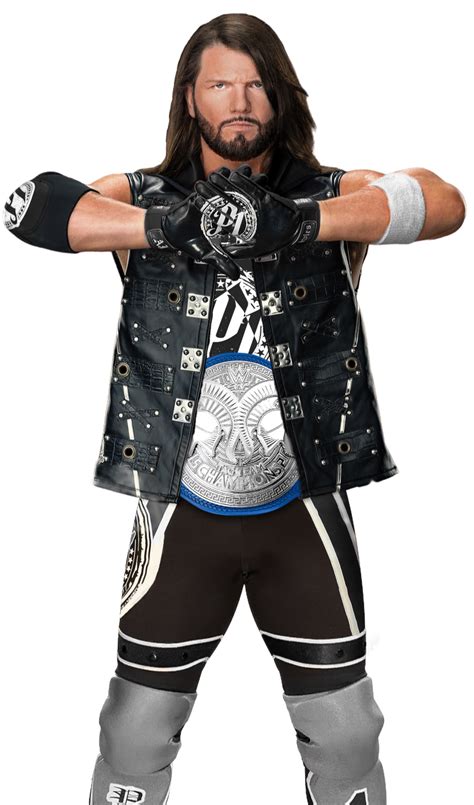 Aj Styles Smackdown Tag Champion Full Body Png By Dunktheclown On Deviantart