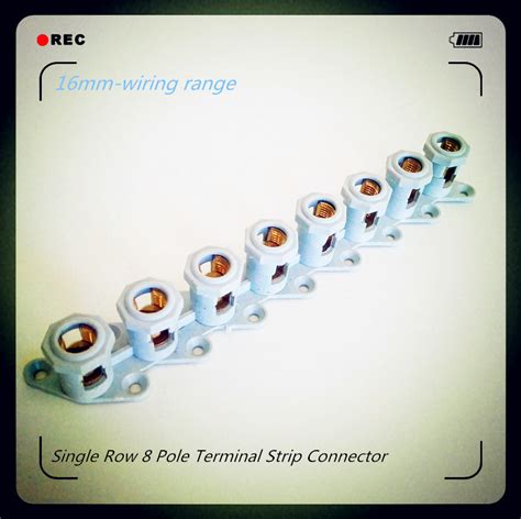 16mm 8 Pole Single Row Terminal Strip Connector China 8 Pole Single