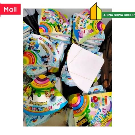 Jual Lembar Kertas Es Salju Viral Bungkus Kertas Es Pelangi