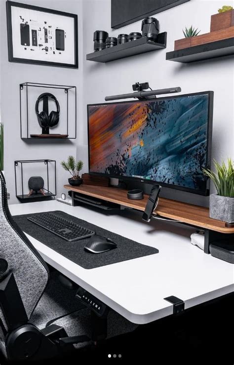 Computer Setup Idea Authentic Pc Setup Idea Workspace Inspiration Idea