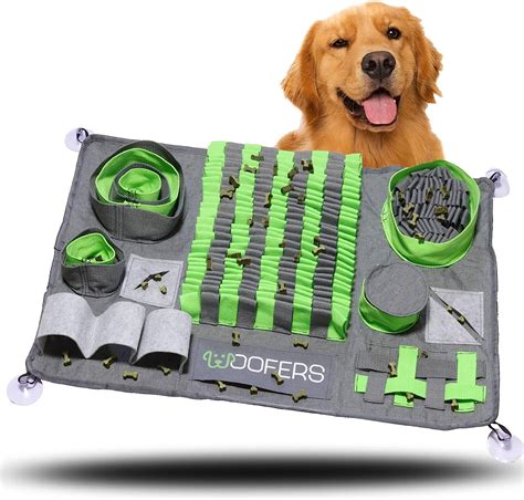 Woofers Tapis à renifler pour Chien Jouet Intelligent avec 10