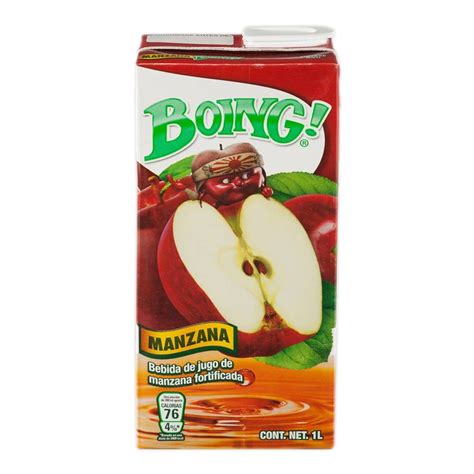 Bebida Boing Con Jugo De Manzana Fortificada L Walmart