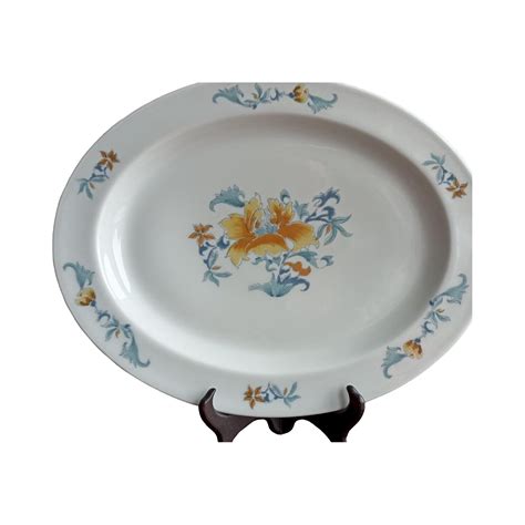 Plat De Service Ovale Porcelaine De Limoges Lhassa Soap Bernardaud