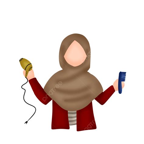 Linda Chica Musulmana Como Peluquera Png Usar Hijab Clipart Png Peluquero Hiyab Chica